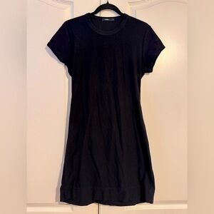 Bassike Womens Black Cut Out Back Dress